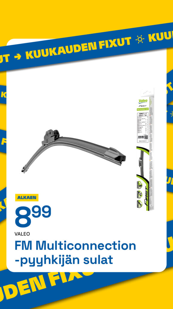 FM Multiconnect pyyhkijänsulat alkaen 8,99€